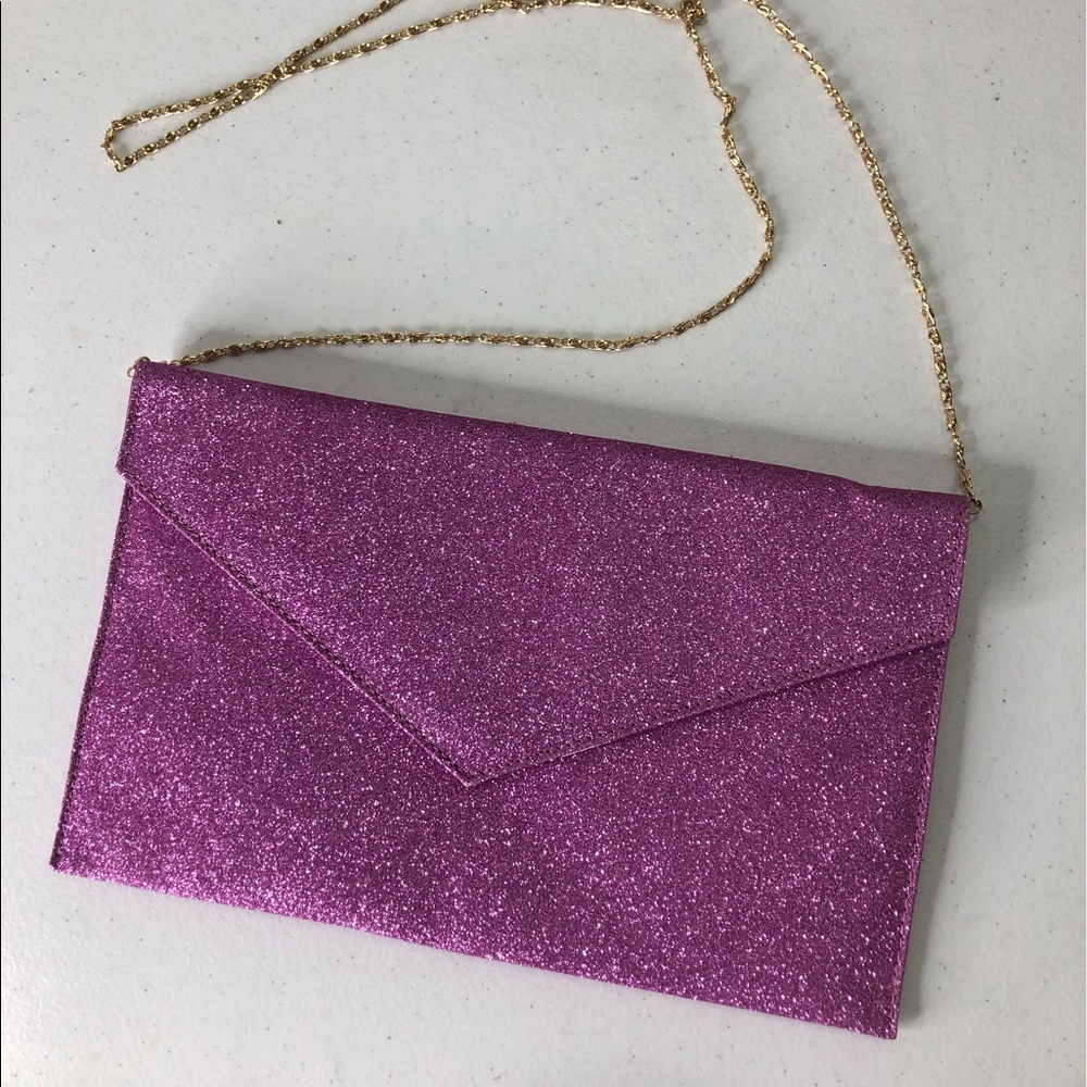 Electric purple sparkle purse 👛